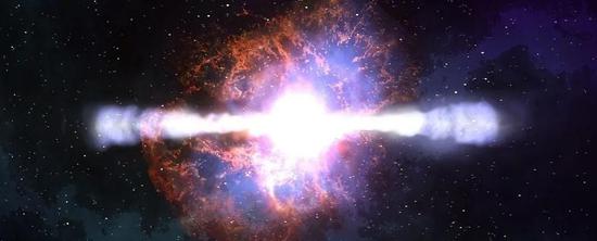 超新星爆发艺术图（图片来源：NASA）