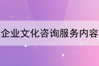 企业文化建设公司：企业文化咨询服务内容